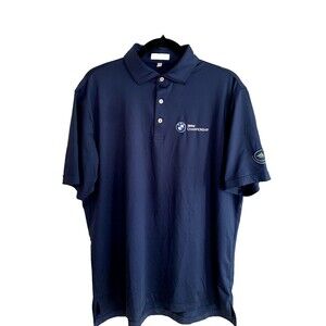 Peter Millar Blue Summer Comfort Golf Polo BMW Championship Size Large
